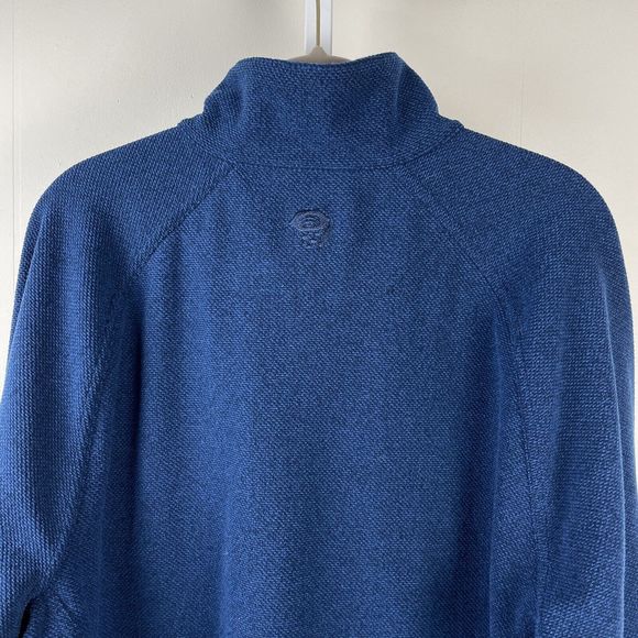 Mountain Hardwear 1/4 Zip Microfleece Pullover Jacket Blue‎ Mens Large - Picture 5 of 9